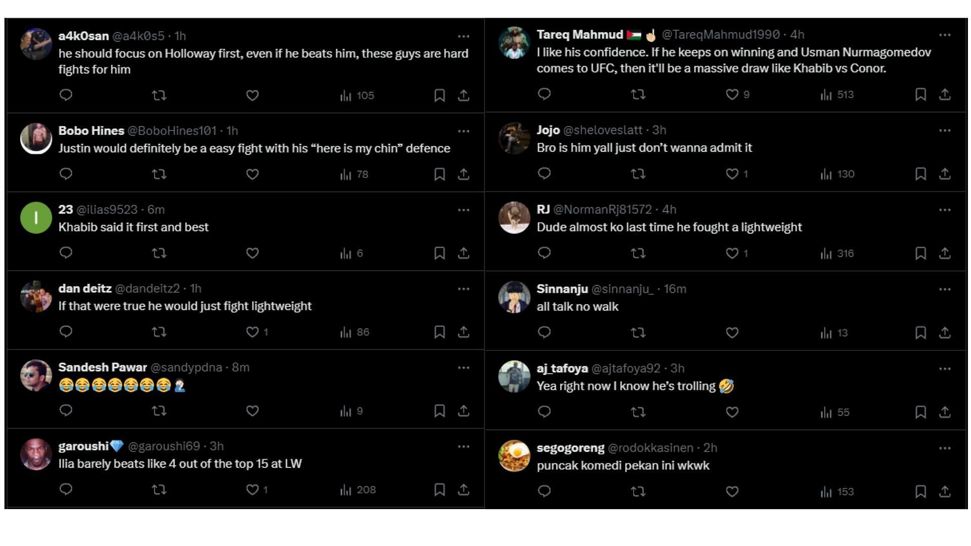 More fan reactions